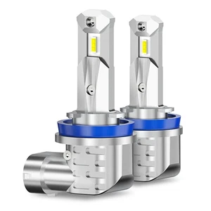 Pair Light LED Bulb H8 Fog H11 Fog H16 Light Bulb White 6000K High Power Lamps - Picture 1 of 9
