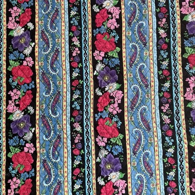 Tela Edredón Tramposos Pre Acolchado Rayas Floral Tramposos De Colección Tradiciones 1 año +12" Foto 1 de 4