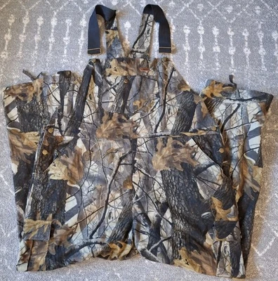 Macacão Woolrich Bib Masculino 3XL Camuflado Árvore Real Caça Ao Ar Livre Algodão Carga - Imagem 1 de 4