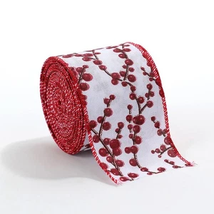 200 by 6 3cm Cloth Ribbon for Wrapping For Presents and Crafting Holiday Bows - Picture 1 of 18