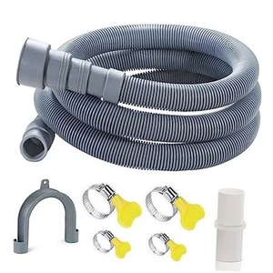 6.5 Feet Washing Machine Drain Hose Universal, Flexible Washer Drain Hose - Picture 1 of 7