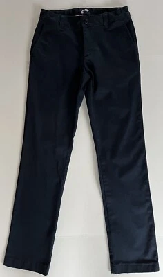 LANDS END Clásico Azul Marino Uniforme Escolar Perfecto Frente Liso Pantalones Chinos Niña 12 Foto 1 de 4