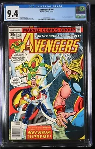 Avengers #166 CGC 9.4 Marvel Comics 1977 George Perez & Ernie Chan cubierta - Imagen 1 de 2