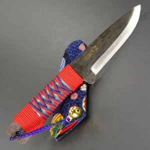 Nagao Kanekoma Higo Morisada Japanese Style Knife String Wrapped Made in Japan - Picture 1 of 5