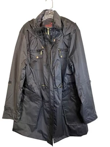 Yoki Outerwear Collection Women's 3X Black Zip Up Jacket w/ Detachable Hood - Picture 1 of 6
