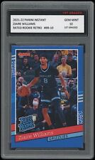 ZIAIRE WILLIAMS 2021-22 PANINI INSTANT 1ST GRADED 10 RATED RETRO ROOKIE CARD RC