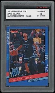 ZIAIRE WILLIAMS 2021-22 PANINI INSTANT 1ST GRADED 10 RATED RETRO ROOKIE CARD RC - Picture 1 of 1