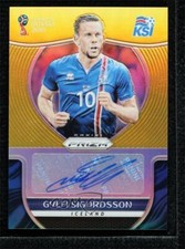 2018 Panini Prizm World Cup Signatures Gold 1/10 Gylfi Sigurdsson #S-GS Auto