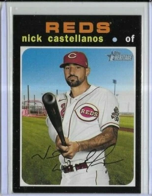 2020 Heritage High Number #555 Nick Castellanos Cincinnati Reds - Image 1 of 2