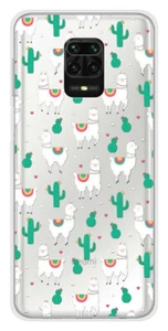 Coque en silicone imprimée compatible Xiaomi Redmi Note 9 Pro Cactus et Alpaga - Picture 1 of 3