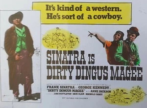 DIRTY DINGUS MAGEE [MGM 1970] Vintage Comming Attraction Cinema Glass Slide - Picture 1 of 2