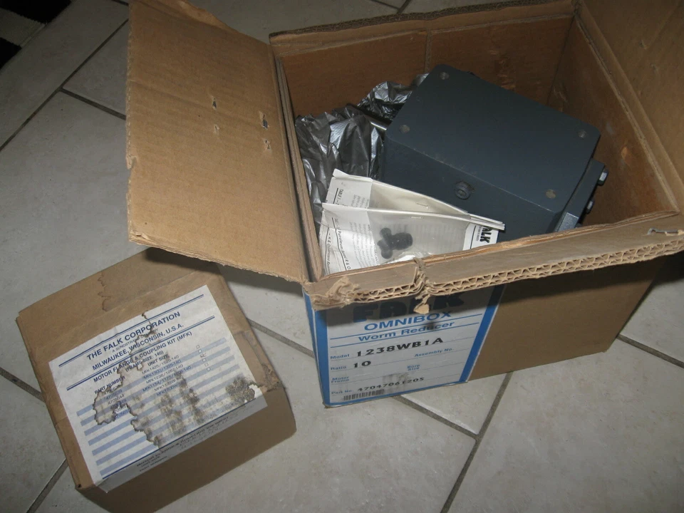 NEW Falk Omnibox Gear Worm Reducer w/ flange Coupling Kit # 4705644  # 1238WB1A - Image 1 of 4