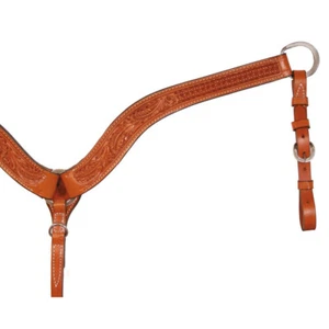 Cuello de pecho occidental de cuero forrado floral Circle Y Monarch/Wind River - Imagen 1 de 3