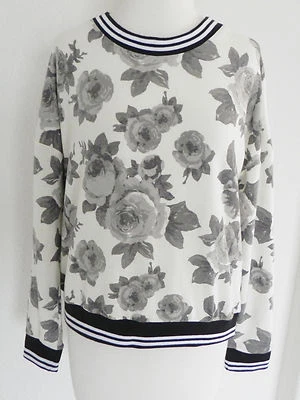 One Clothing Sudadera Manga Larga Floral Semi-Corta/Cuxada/Gran Talla M Foto 1 de 4