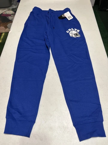 Indianapolis Colts Women's Tapered Fleece Pants / Sweats - Royal Blue Size Mediu Cover