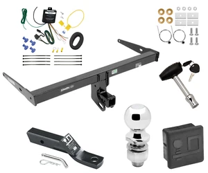 Trailer Tow Hitch For 13-18 Audi Q3 Deluxe Package Wiring 2" Ball and Lock - Picture 1 of 13