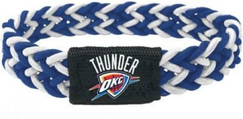 Oklahoma City Thunder Stretch Braided Bracelet [NEW] NBA Jewelry Wrist Braid Cover
