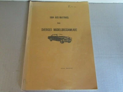 116N Guida 1984 Collezionista Di Auto In Miniatura In Svezia Söderblom 24 Pagine - Immagine 1 di 4