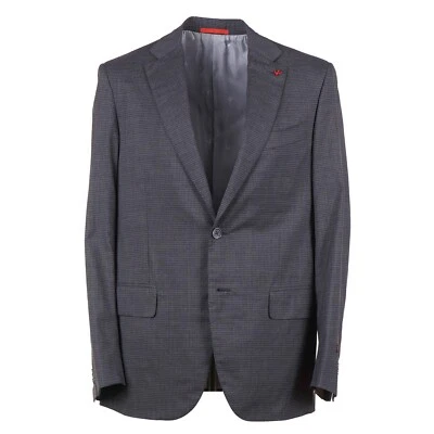 Traje Isaia 'Sanita' Gris Cuadros Ligero Super 150s Lana-Seda 36R (Eu 46) Foto 1 de 4