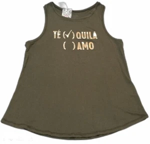 Evcr Active Women’s Tank Size XL Tequila Or Te Amo Green Crossfit Gym Train New - Picture 1 of 9