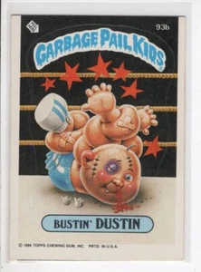 Bustin' Dustin con derechos de autor Topps cubo de basura niños tarjeta serie 3 #93B en muy buena condición - Imagen 1 de 1