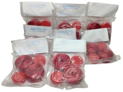 Paquete de 8 Benotto Cinta de Manillar Roja Lisa Barra de Violonchelo Bicicleta de Colección Nueva cinta Foto 1 de 4