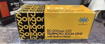 Lente de cámara SOLIGOR 80-200 mm C/D, 1:3,5 HECHA EN JAPÓN Foto 1 de 4