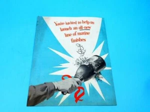 Fuller Paint Marine Finishes Dealer Advertising Brochure Boat Paint 1950s 1960s - Picture 1 of 5