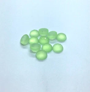 Round Rose Cut Prehnite Chalcedony AAA Natural Loose Gemstone For Making Jewelry - Picture 1 of 5
