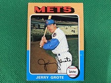 1975 Topps #158 Jerry Grote New York Mets