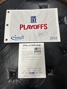 RORY MCILROY 2012 DEUTSCHE BANK CHAMPIONSHIP Signed flag PSA/DNA COA LOA FedEx - Picture 1 of 10
