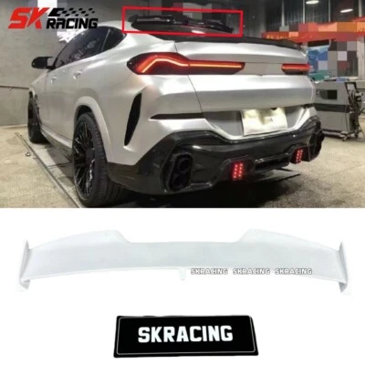 Kits de carrocería de alerón de techo de alerón trasero FRP sin pintar para BMW X6M X6 2020-2024 Foto 1 de 4