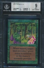 Beta Wild Growth BGS 9 Graded Magic MTG (8533) -magicgraders-