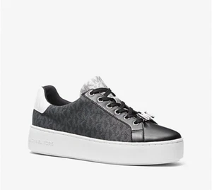Michael Kors Sneakers Shoes Women's Size 11 Poppy Color Block Logo Round Toe - Picture 1 of 6