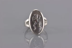 Anillo Banda Girl Scouts Bailarín Pixie de Plata Esterlina de Colección Talla 925 - Imagen 1 de 7