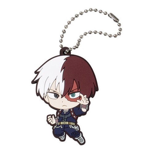 MY HERO ACADEMIA mini Rubber Keychain CRM#2 Shoto Todoroki BANDAI Japan