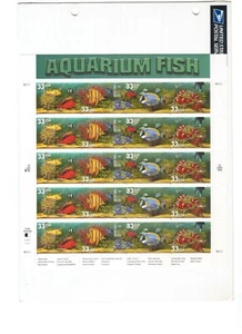 # 3317-3320 Aquarium Tropical Fish 20 x 33 cent stamps Still Sealed - Picture 1 of 2