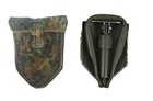 Original  Bundeswehr  Klappspaten, Spaten, Pickel, BW Spaten mit Flecktarnhülle
