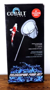 Cobalt Pond 30" Telescoping Handle Pond Net, Debris or fish up to 7 lbs NEW IB! - Picture 1 of 3