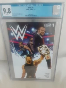 WWE #1 Cover A Seth Rollins Roman Reigns Dean Ambrose 1st Printing 2017 CGC 9.8  - Picture 1 of 2