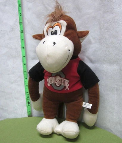 OSU monkey doll Ohio State University plush toy Chimp stuffed animal Buckeyes Cover