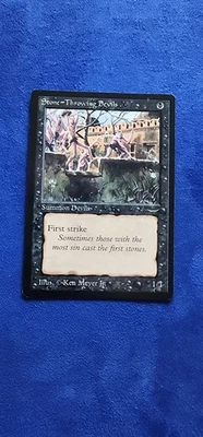 MTG Stone-Throwing "Devils" (Light) Arabian Nights in NM Condition - Image 1 of 2