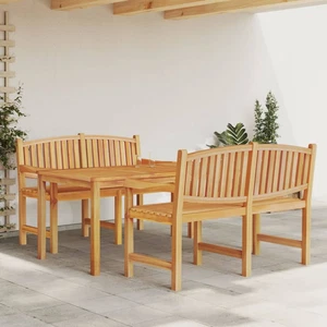 Garten Essgruppe Sitzgruppe Garnitur Gartenmöbel 9-tlg. Massivholz Teak vidaXL - Bild 1 von 12