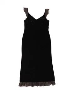 PRINCIPLES Womens Petite Velvet Sleeveless Maxi Dress UK 14 Large Black AZ02 - Picture 1 of 4