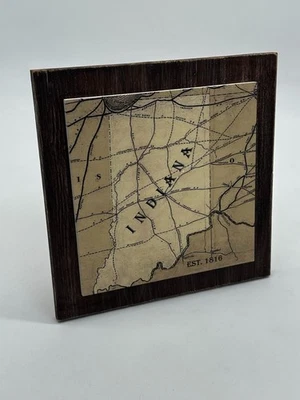 Indiana State Railroad Map of 1816, Framed Wall Art/Decor by Designs Direct - Image 1 of 4