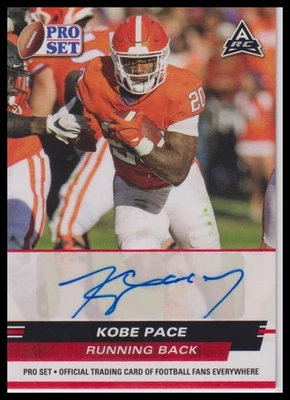 2022 Pro Set Draft #PSA-KP1 Kobe Pace Autographs Red - Image 1 of 2