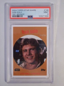 2024 Topps Star Wars Throwback Thursday Han Solo # 148 SP Bronze /10 PSA 9 - Picture 1 of 4
