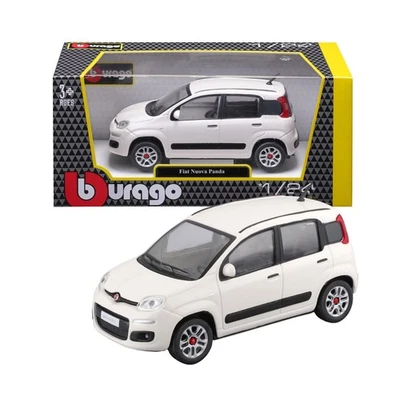 Fiat Nuova Panda 2012 White Bianco Burago 1:24 Nuovo - Immagine 1 di 2