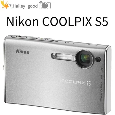 Nikon COOLPIX S5 Digitalkamera 6,0 MP 3x optischer Zoom CCD Vintage Autofokus - Bild 1 von 4
