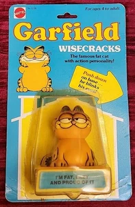 Garfield Wisecracks Factory Sealed Mattel IM FAT LAZY PROUD OF IT #4136 Vintage - Picture 1 of 15